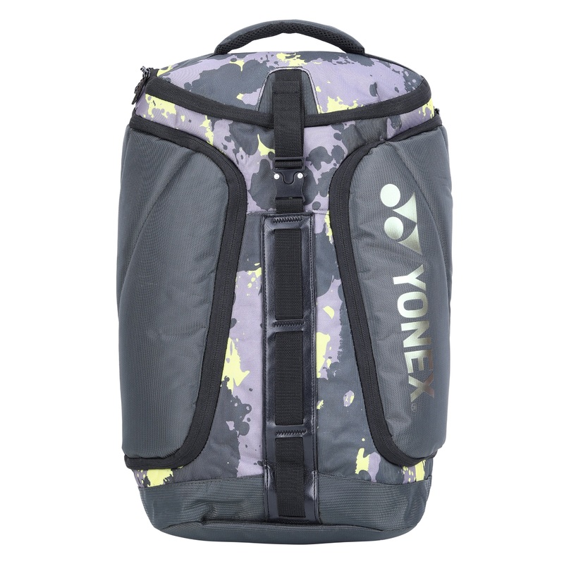 Yonex Backpack 22912L Badminton Kitbag (With Shoe Pocket) Dark Flower Grey
