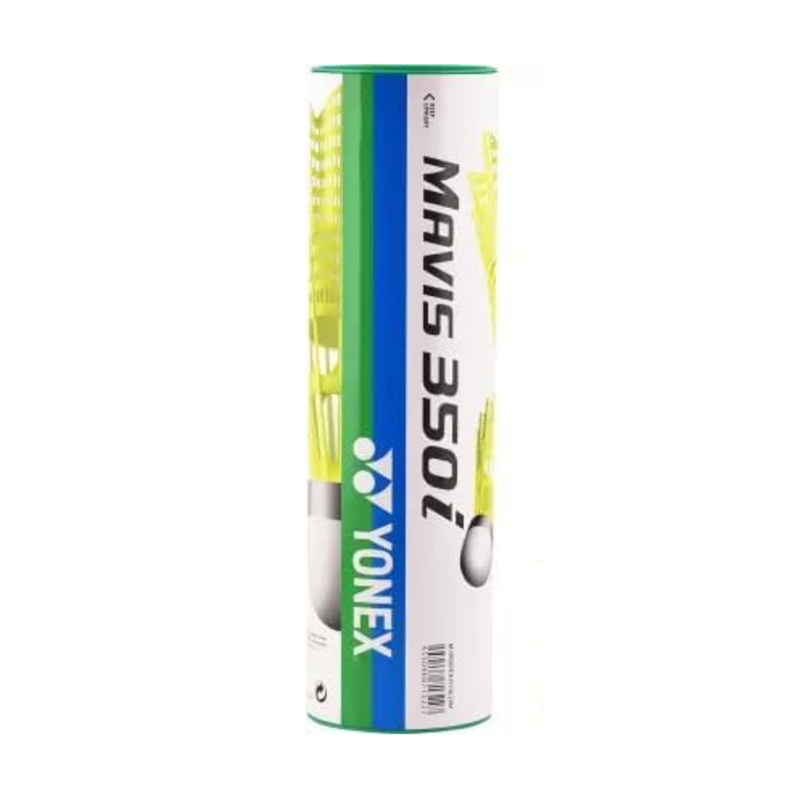 Yonex MAVIS 350i (Pack of 1 Box) – Green Cap Nylon Badminton Shuttlecock