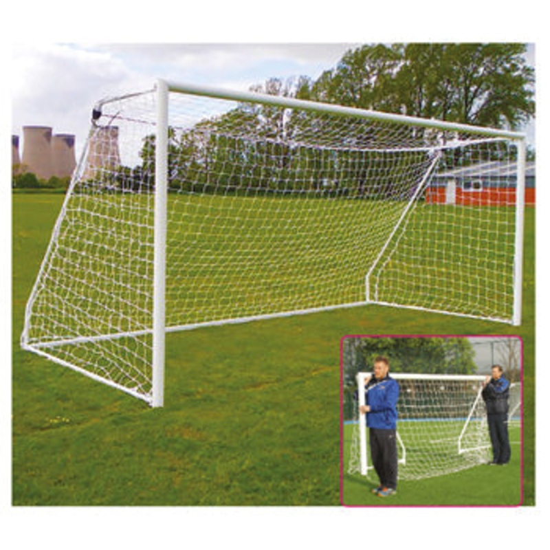 ALUMINIUM FOLDING GOALS PACKAGES, Goals, 5-a-side, 12 x 4′, Pair