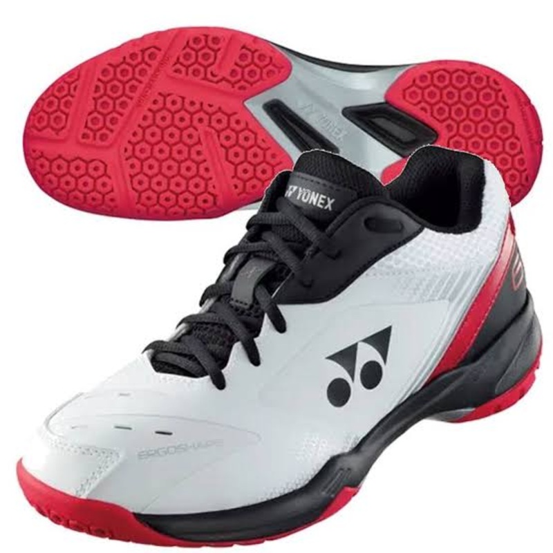 (Clearance) Yonex Power Cushion 65X 3 Badminton Shoes White/Red