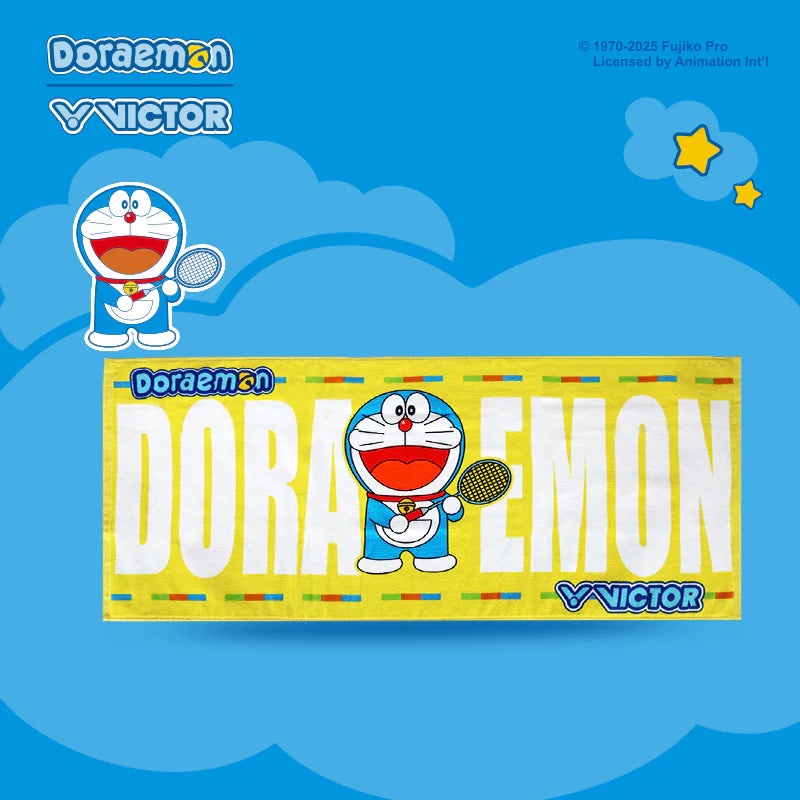Victor X Doraemon Sports Towel TW511DRM Yellow