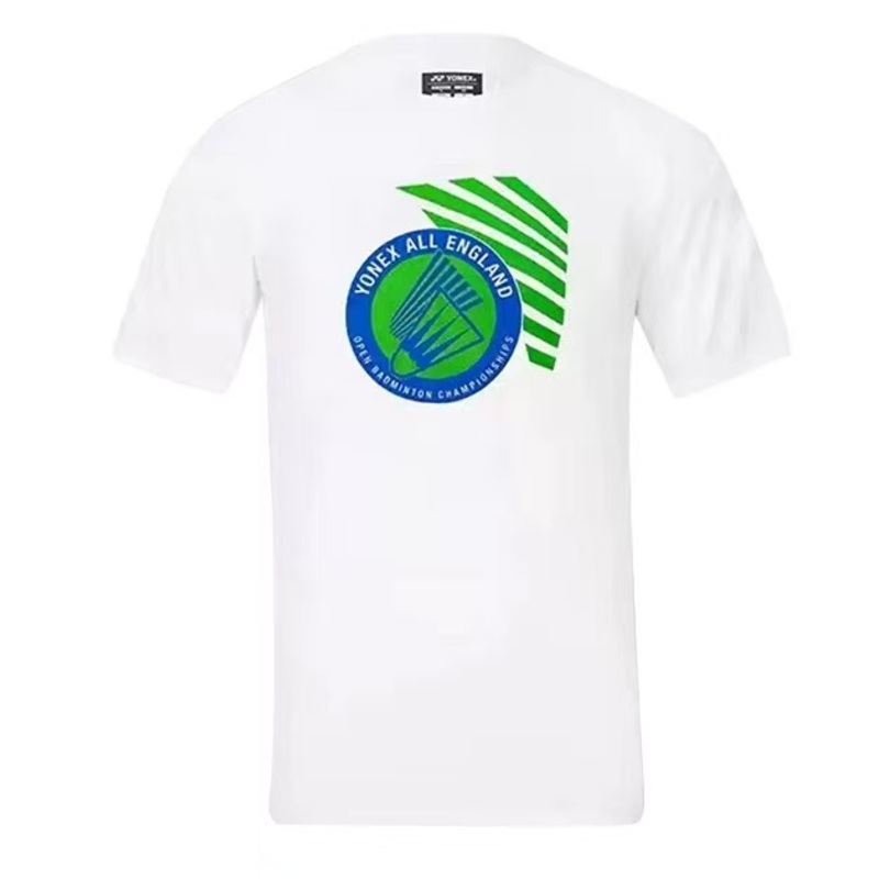 Yonex Apparel Unisex YOB25003EX All England Open 2025 T-Shirt White