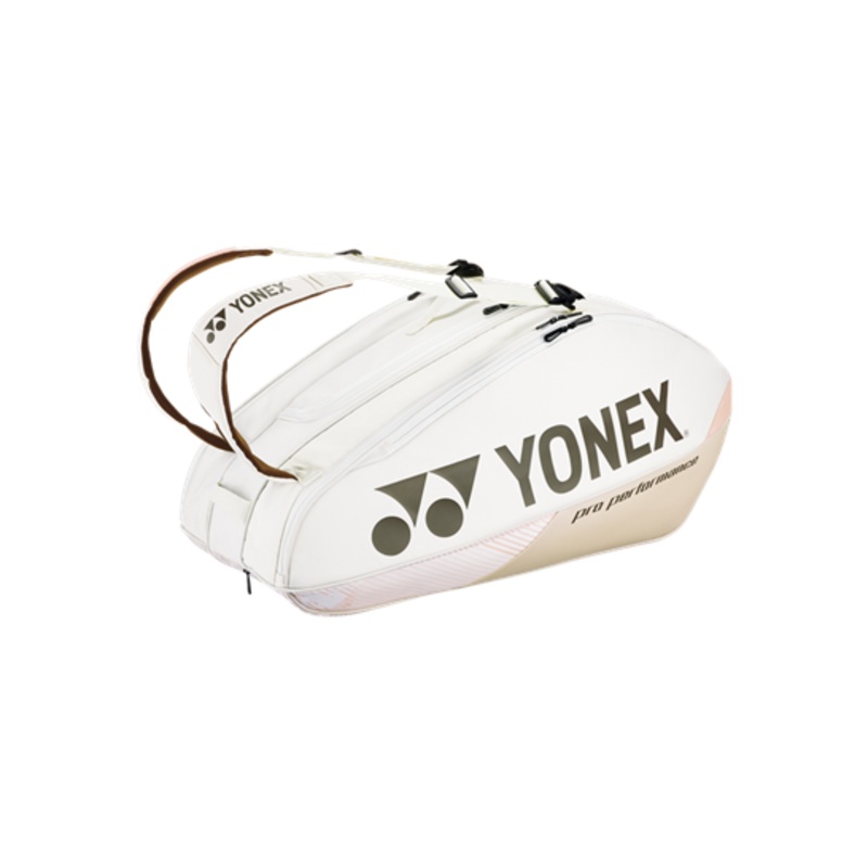 Yonex Pro Racquet Bag BA 92429EX Sand Beige Tennis and Badminton Kitbag