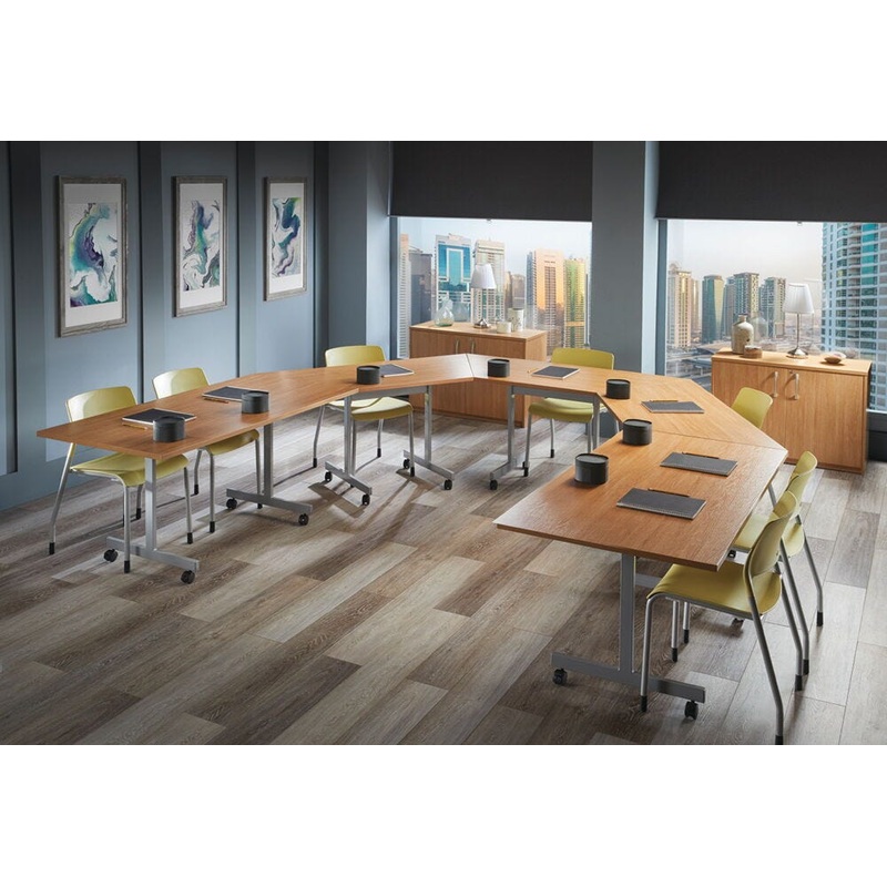 TILT TOP TABLES, HANDWHEEL ACTIVATION/LOCKING, RECTANGULAR, 1200 x 800mm depth, Oak