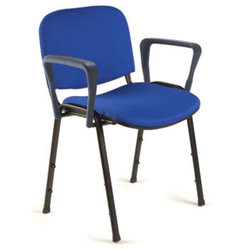 STACKING CHAIR, With Arms – 520mm width, Belize, EMERGENT CROWN CONTRACT OFFICE