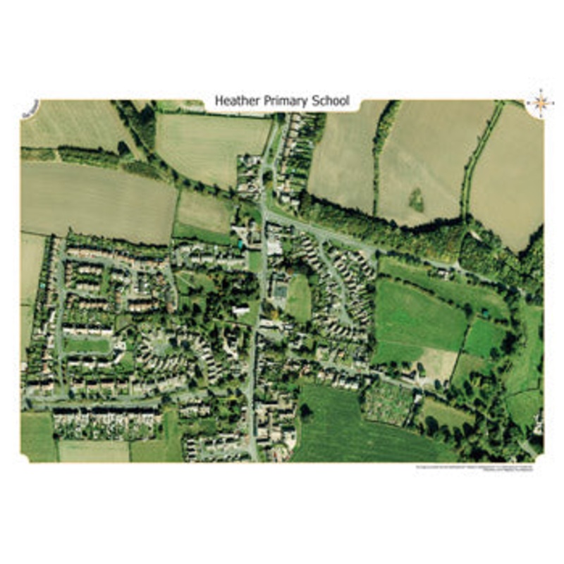 AERIAL PHOTOGRAPHS, A4 Deskmats, Set of  5