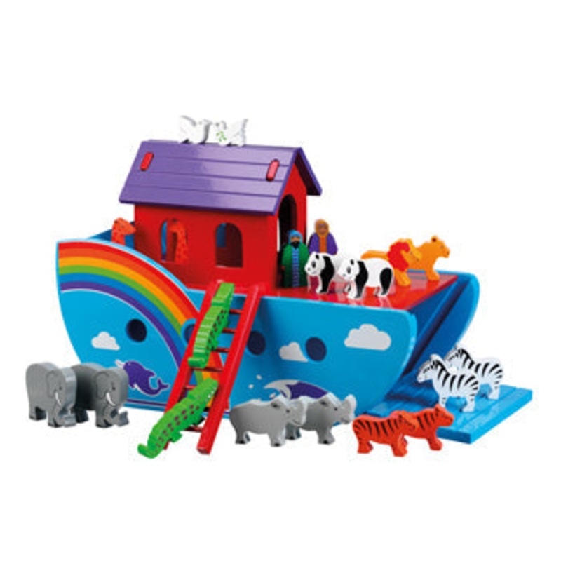 WOODEN TOY, PLAY SETS, LARGE NOAH’S ARK, Age 3+, Set