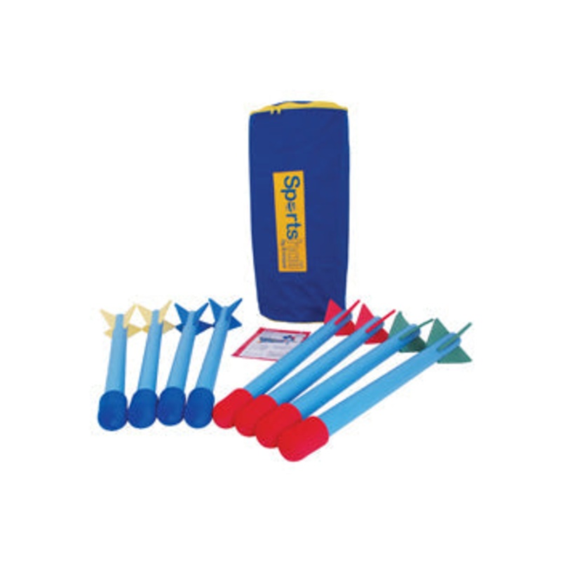 JAVELINS, REGULAR BULL NOSE FOAM JAVELIN, Set of 8