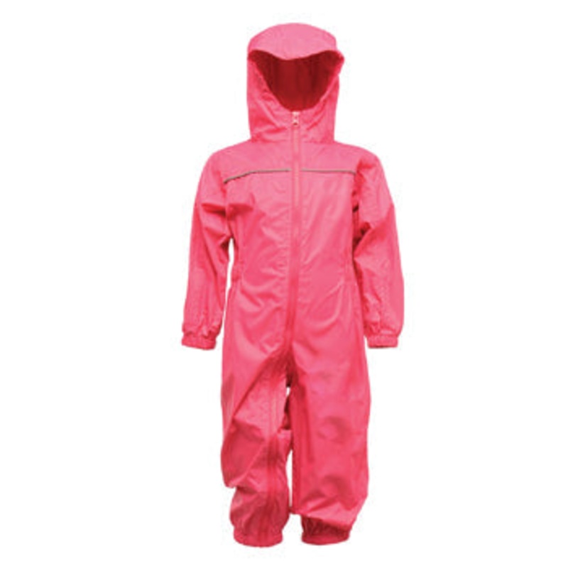 CHILD’S WATERPROOF RAINSUIT, Pink, Pink, 4-5 years, Each