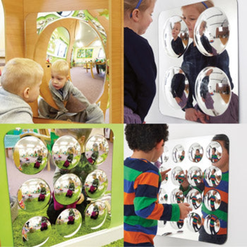 LARGE ACRYLIC MIRROR PANELS SET, Pack of 4