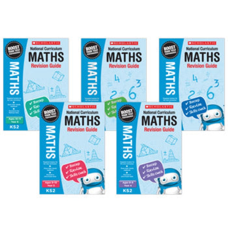 MATHS REVISION GUIDES, Year 6, Pack of 6