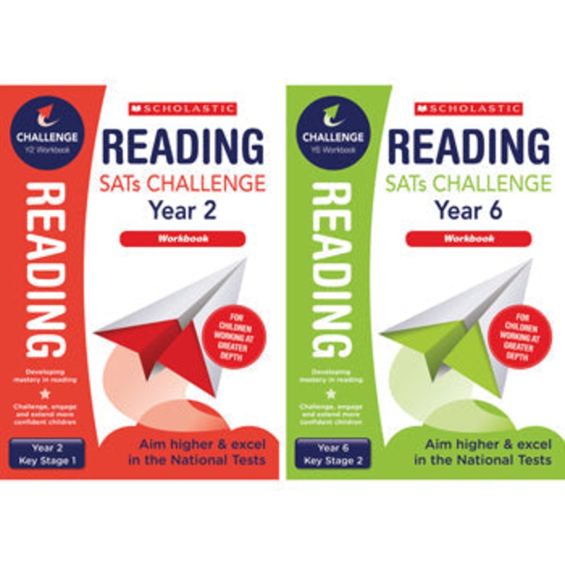 SATS READING CHALLENGE CLASSROOM PROGRAMME, Reading Workbook, Year 2, Pack of 10