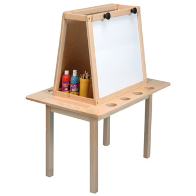 SOLID BEECH FRAMED EASELS, Magnetic Dry Wipe, 2 Sided – 2 Boards, Each