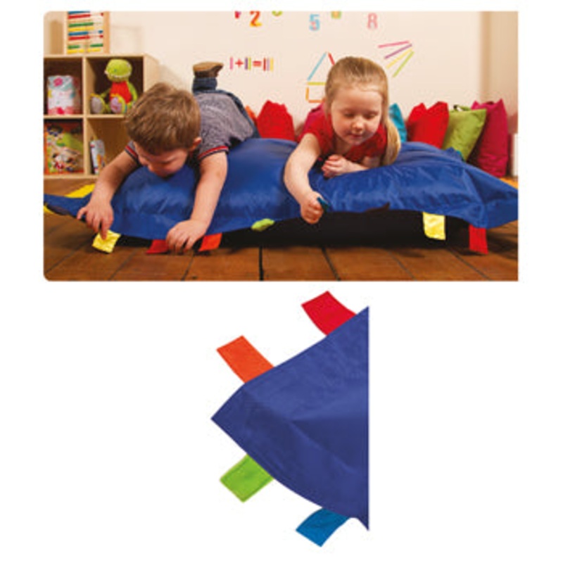 SENSORY TOUCH TAGS BEAN BAG – BLUE, Each
