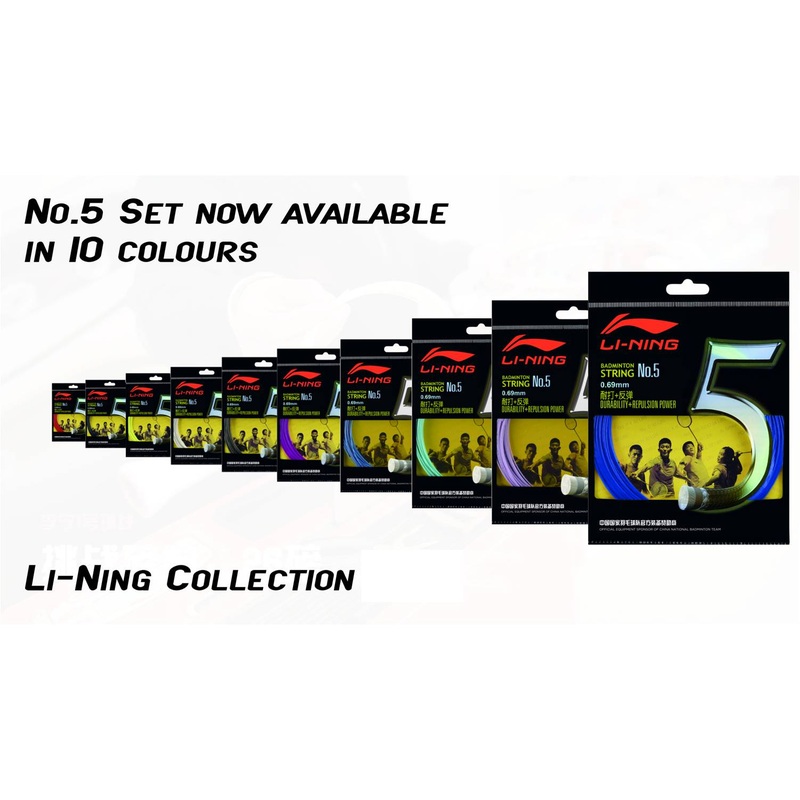 Badmintonsaite No.5 – 10m-Set – verschiedene Farben – AXJJ006