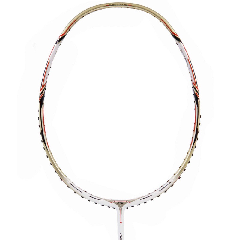 (Free String) Li-Ning Aeronaut 9000 Badminton Racquet 4UG6 White/Gold