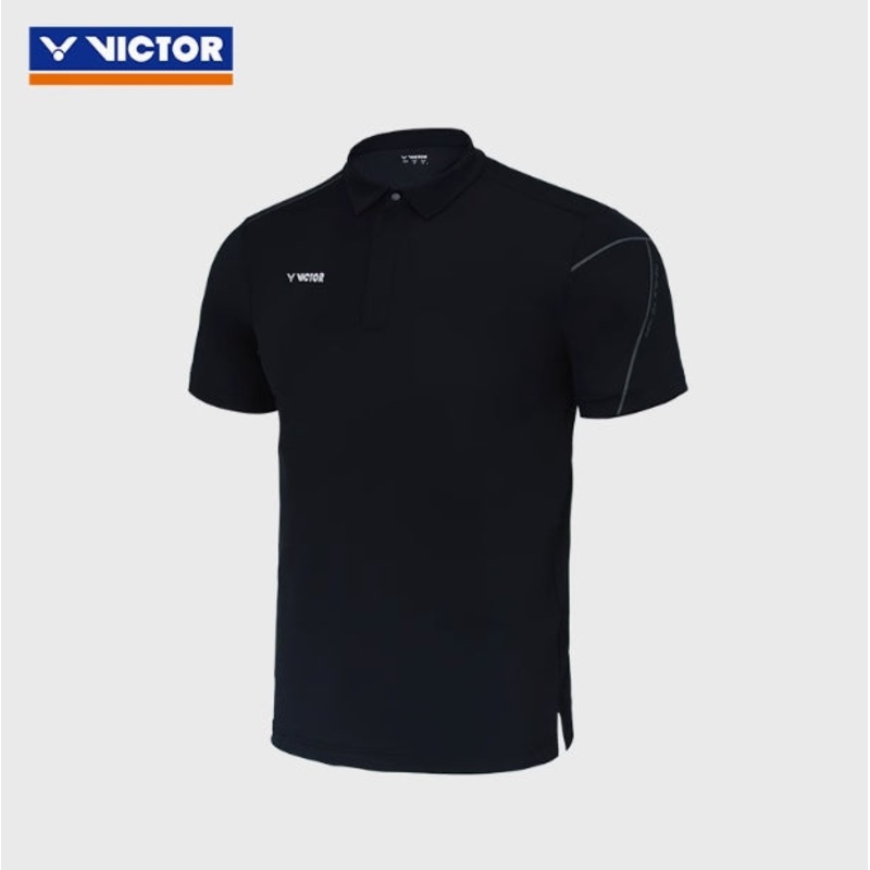 Victor Capsule Collection Knitted Polo Shirt S-503CPS C Black
