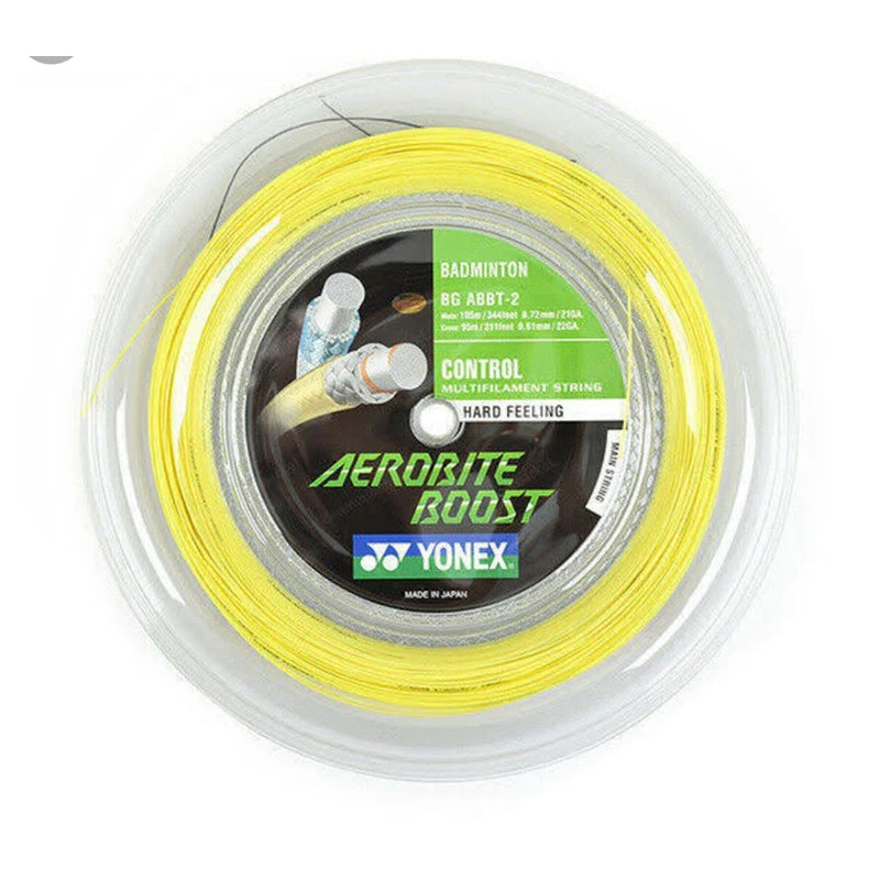 Yonex Aerobite Boost Badminton String Gray/Yellow 200M