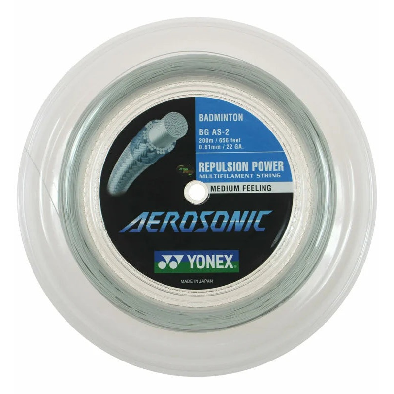 Yonex Aerosonic Badminton String White 200M