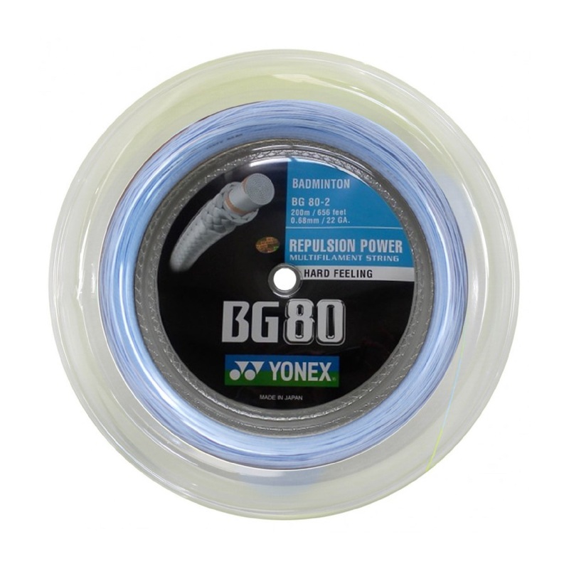 Yonex BG 80 Badminton String Sky Blue 200M