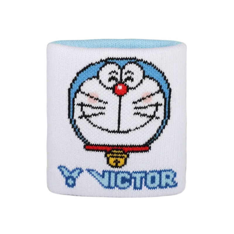 Victor X Doraemon Wrist Band (White/Blue)