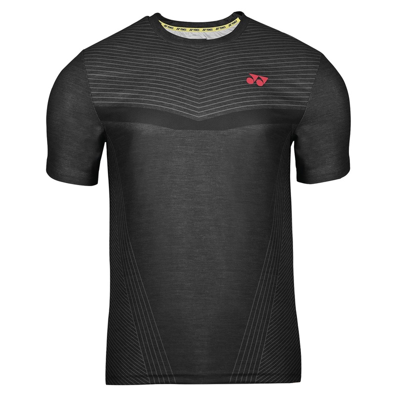 Yonex 2681 Mens Round Neck T-Shirt Apparel Jet Black