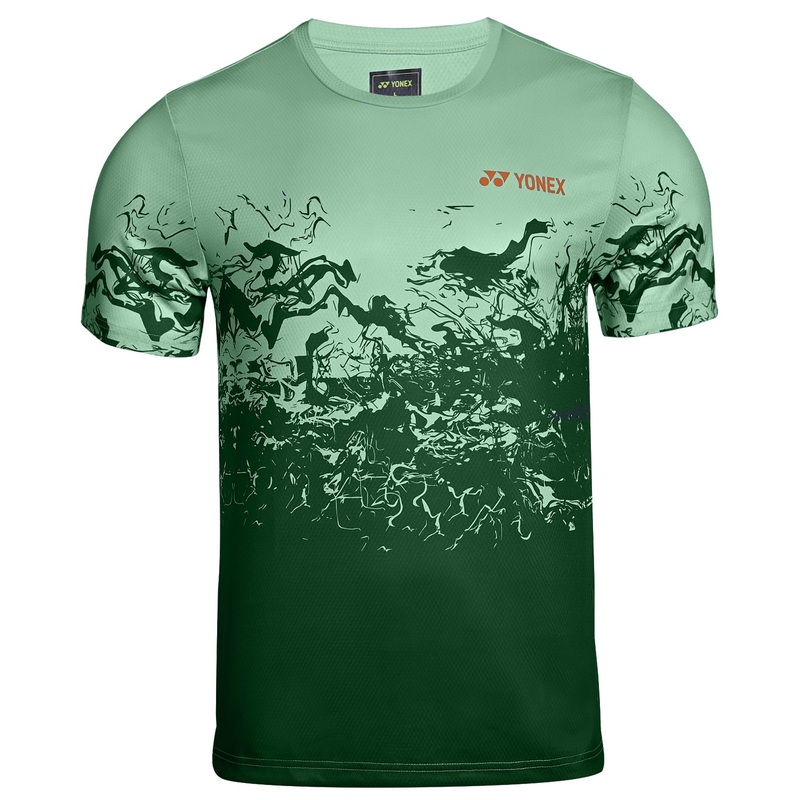 Yonex 2830 Mens Round Neck T-Shirt Apparel Birds Egg Green