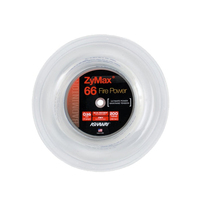 Ashaway Zymax 66 Fire Power Badminton String Reel (200m)