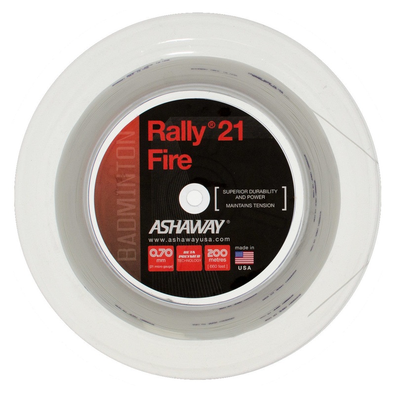 Ashaway Zymax Rally 21 Fire Badminton String Reel (200m)