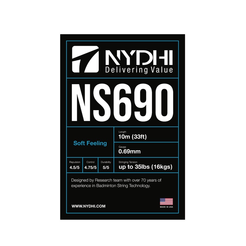 Nydhi NS690 (Durability) Badminton String Set (10m)