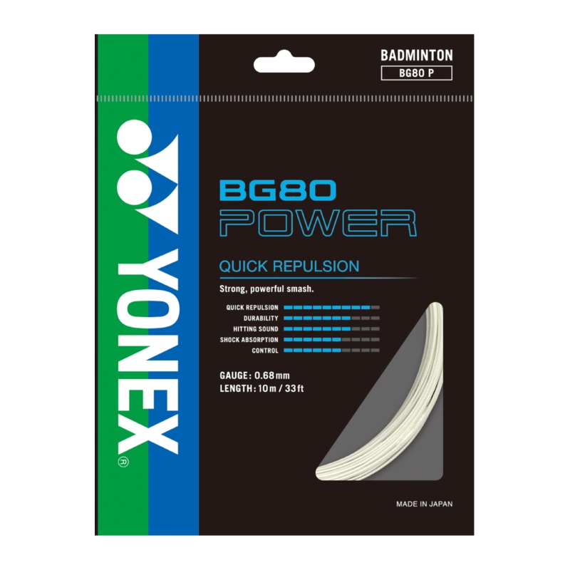 Yonex BG-80 Power Badminton String Set 10m