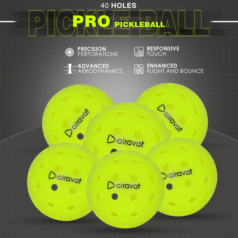 40 HOLE PICKLEBALL ( COMPETITION ) 6 PCS SET