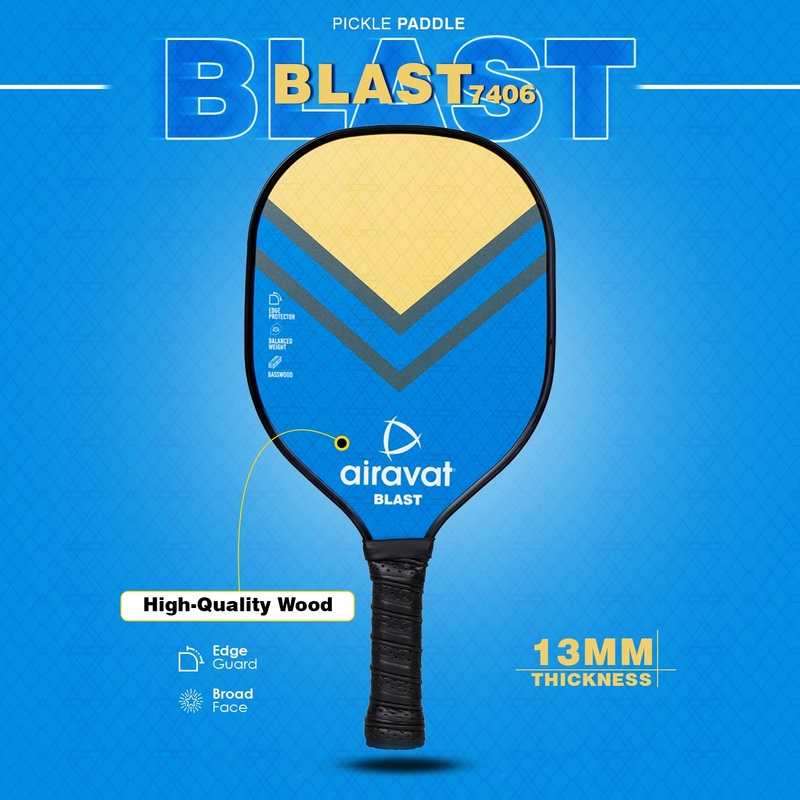 BLAST WOODEN PICKLEPADDLE – 7406 WITH BAG