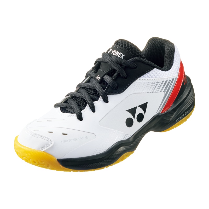 Yonex Power Cushion 65 Junior Badminton Shoes (White/Red)