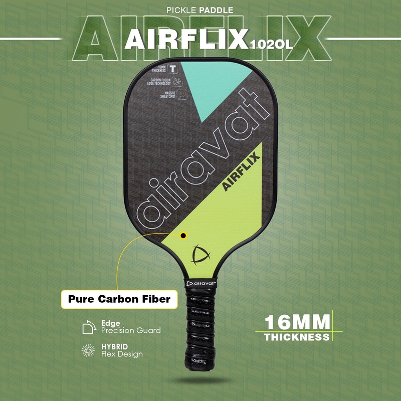 AIRFLIX PICKLEBALL PADDLE 102OL WITH BAG