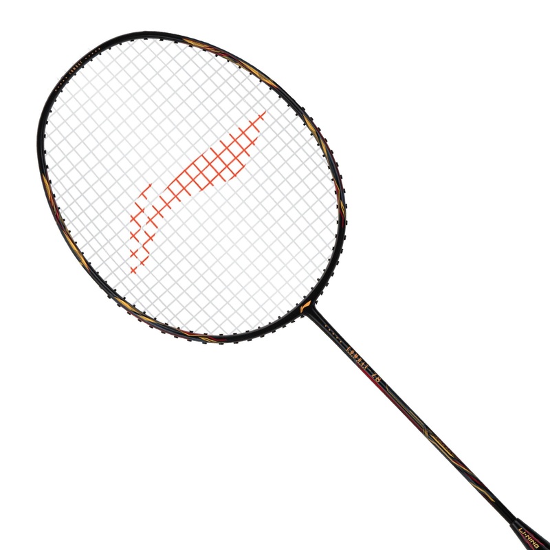 Li-Ning Combat Z8 Badminton Racket (Black/Gold/Red) – 80 Grams