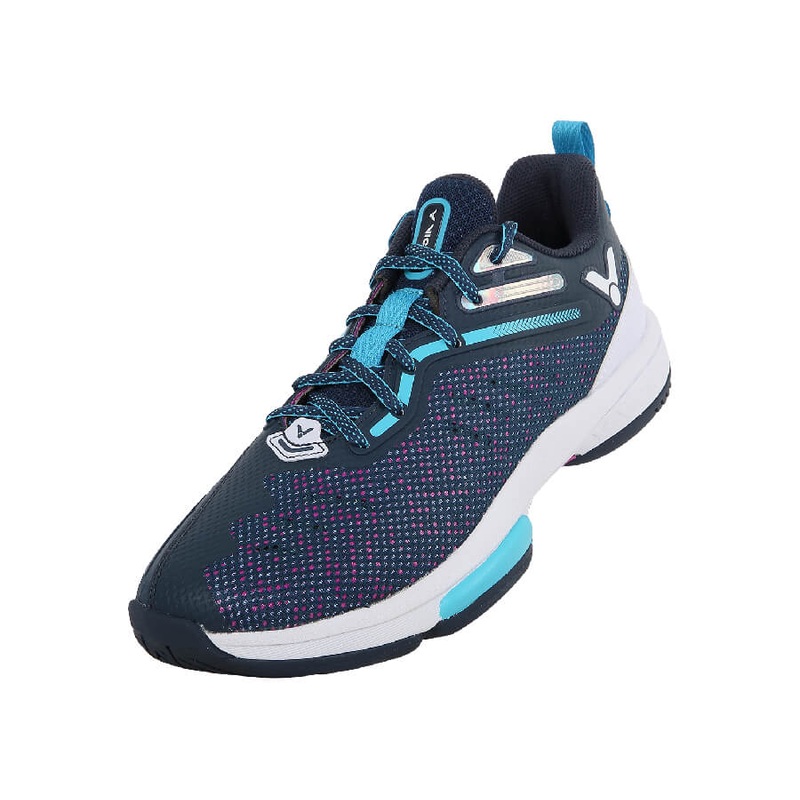 Victor P9600-BJ Wide Badminton Shoes (Blue Wing Teal/Purple)