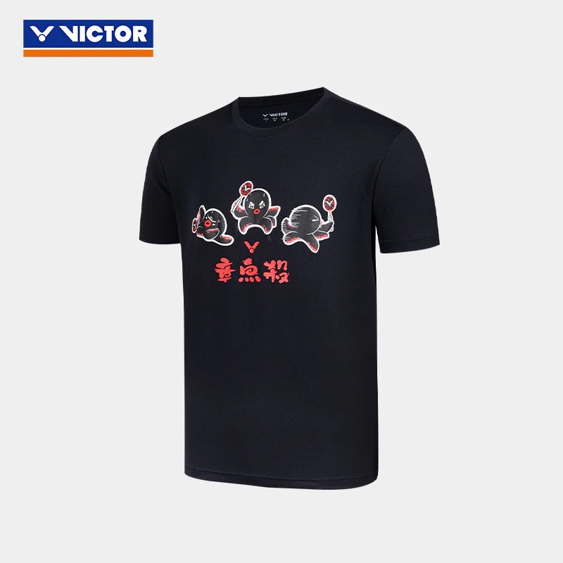 Victor Unisex Octopus Smash Sports Shirt T-50029 C Black
