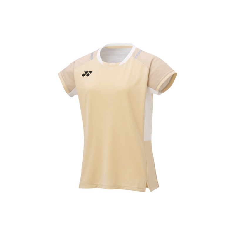 Yonex 2025 Women’s Crew Neck Shirt 20845YX Ice Beige