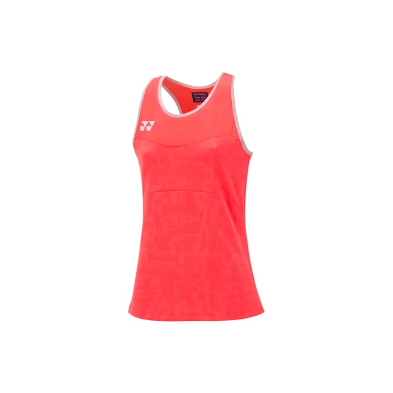 Yonex 2025 Women’s Crew Neck Shirt 20849EX Coral Red