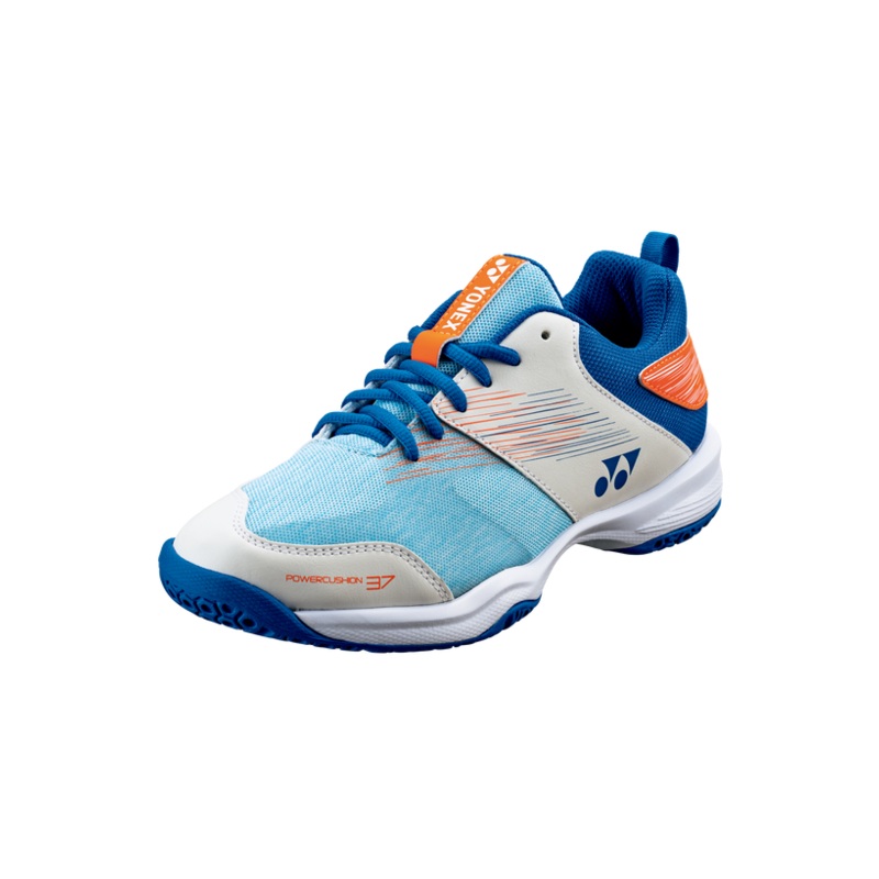 Yonex Power Cushion 37 Badminton Shoes (White/Blue)