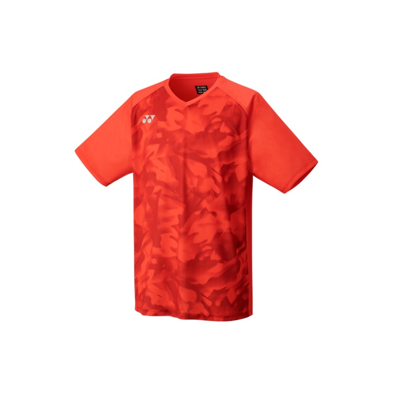 Yonex 2025 Men’s Crew Neck Shirt YM0033EX Pearl Red