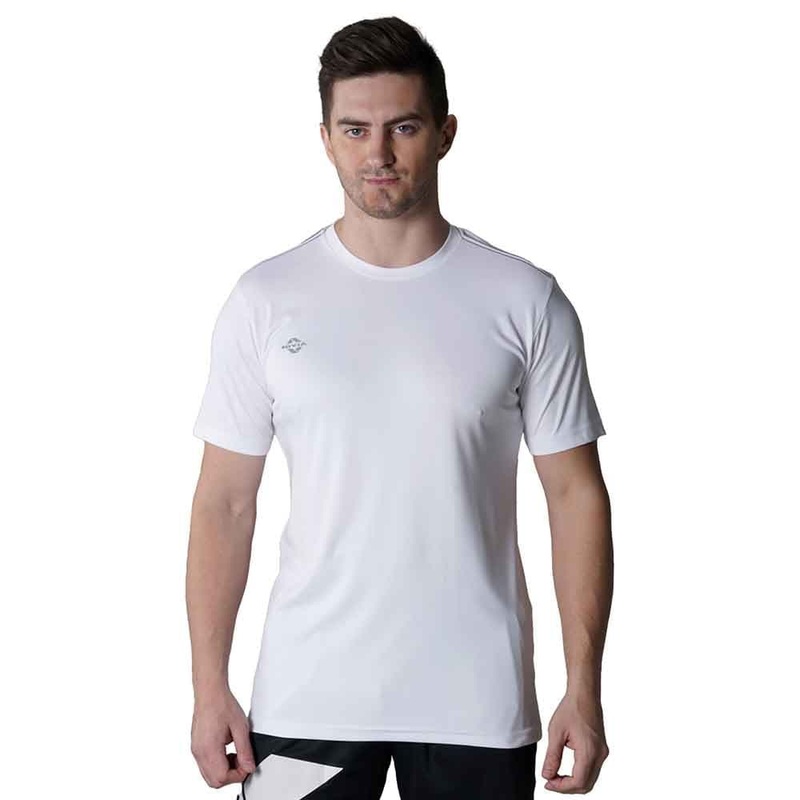 Nivia Hydra-1 Round Tee|L|M|S|XL|White|Orange|Red|Navy Blue|Black|Indigo Blue|Dark Grey