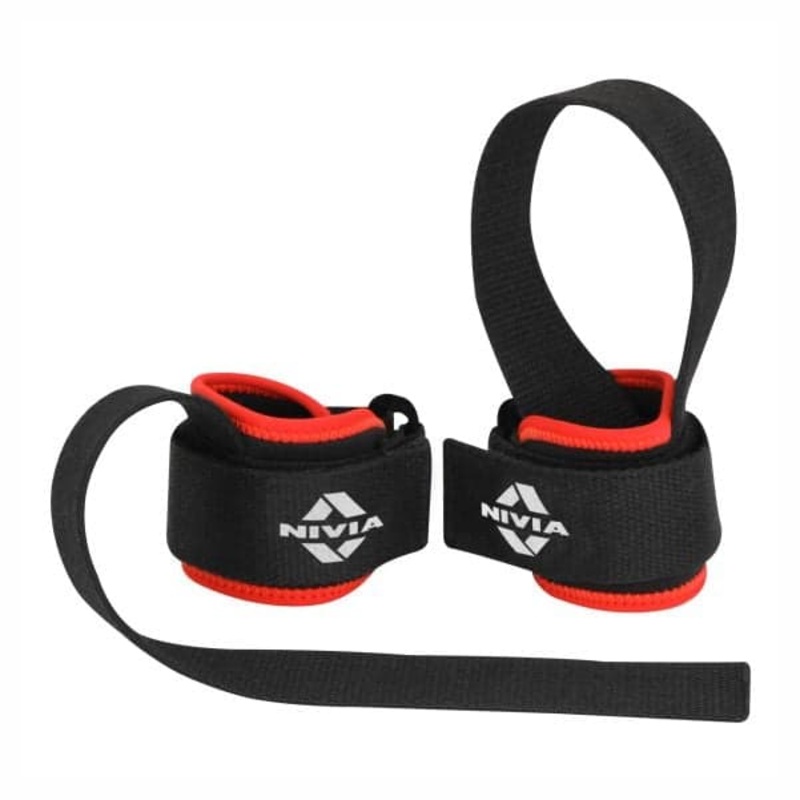 NIVIA Weight Lifting – Bar Strap , Gym Supports, For Support & Stability  Available in XS | S | M | L  | XL & Black / Red Color , Used for Training, Gym & Fitness