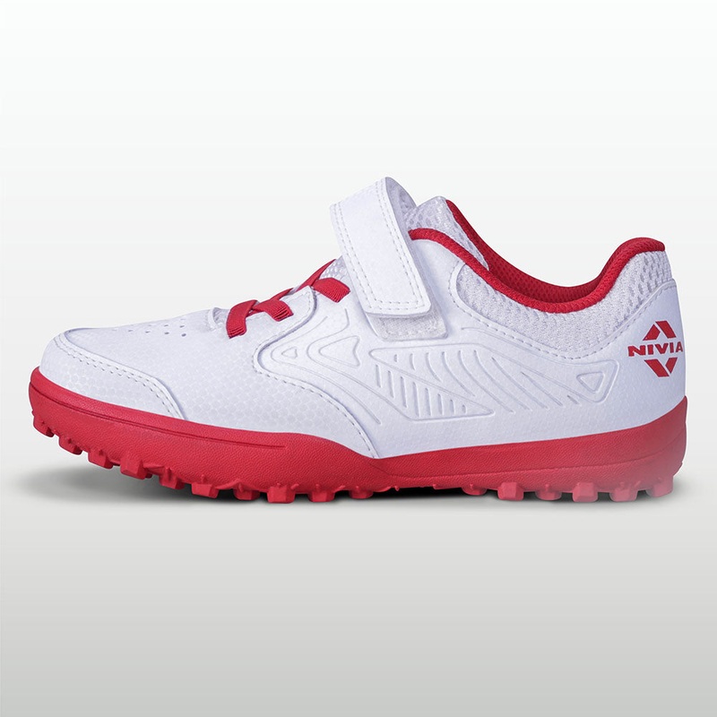 Crick-200 Kids Cricket Shoe|Red|Sky Blue|1|12|13|11|2|3|4