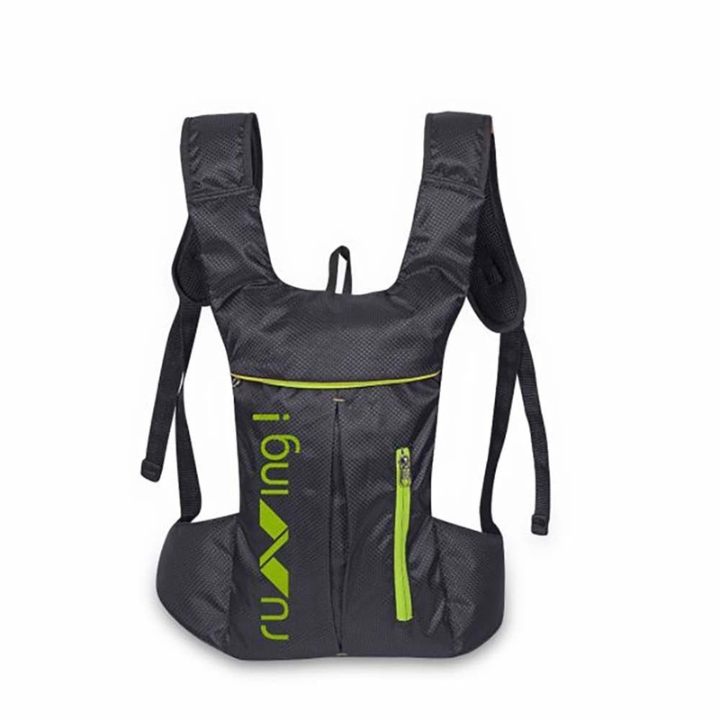 Nivia Running Bag|7 Ltr|Black|Green|Grey