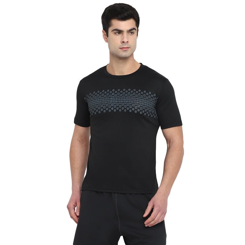 Nivia Hy-Court Tee|XS|S|M|L|XL|XXL|Black|Orange|White