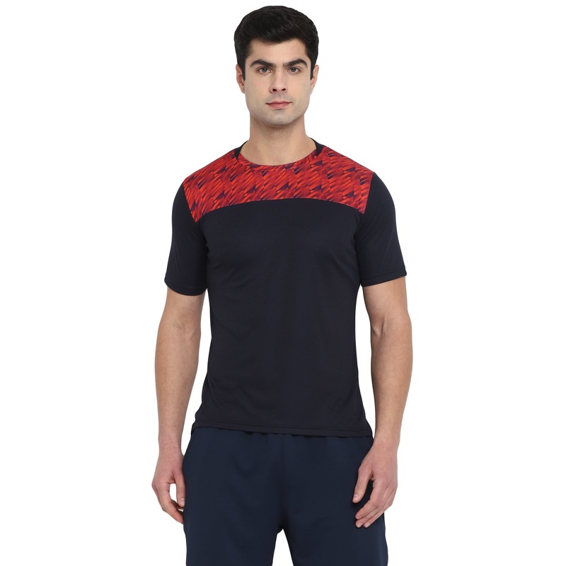 Nivia Verdict Tee|XS|S|M|L|XL|XXL|Navy Blue|White