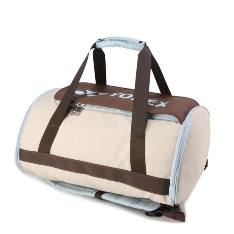 Yonex 2025 Support Two Way Boston Bag BA32503EX Off White/Brown