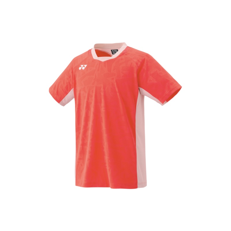 Yonex 2025 Men’s Crew Neck Shirt 10634EX Coral Red